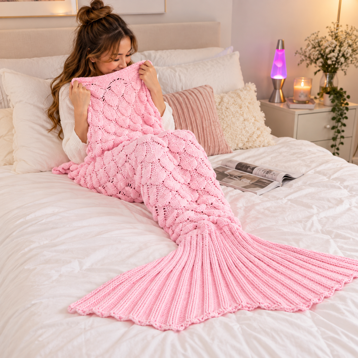 SnuggleTail™ Cozy Knit Tail Blanket