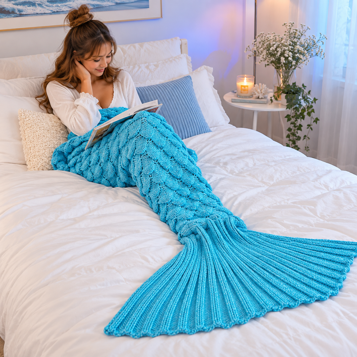 SnuggleTail™ Cozy Knit Tail Blanket