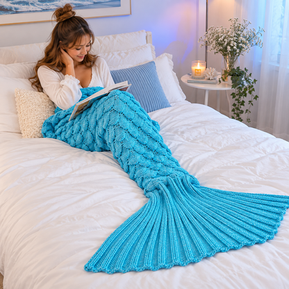 SnuggleTail™ Cozy Knit Tail Blanket