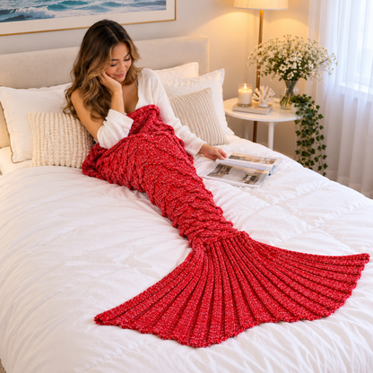 SnuggleTail™ Cozy Knit Tail Blanket