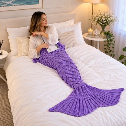 SnuggleTail™ Cozy Knit Tail Blanket